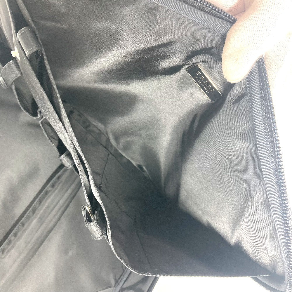 PRADA トライアングルロゴ 三角ロゴ プレート 2WAYバッグ ハンドバッグ ビジネスバッグ ショルダーバッグ レザー/ナイロン ユニセックス ブラック - brandshop-reference