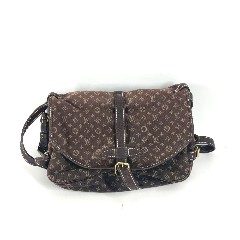 LOUIS VUITTON M95227 モノグラムミニラン ソミュール30 カバン 斜め掛け ショルダーバッグ モノグラムミニランキャンバス レディース フザン ブラウン - brandshop-reference