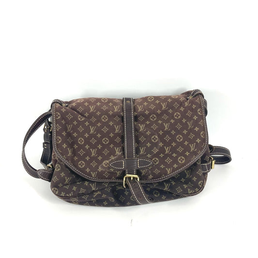 LOUIS VUITTON M95227 モノグラムミニラン ソミュール30 カバン 斜め掛け ショルダーバッグ モノグラムミニランキャンバス レディース フザン ブラウン - brandshop-reference