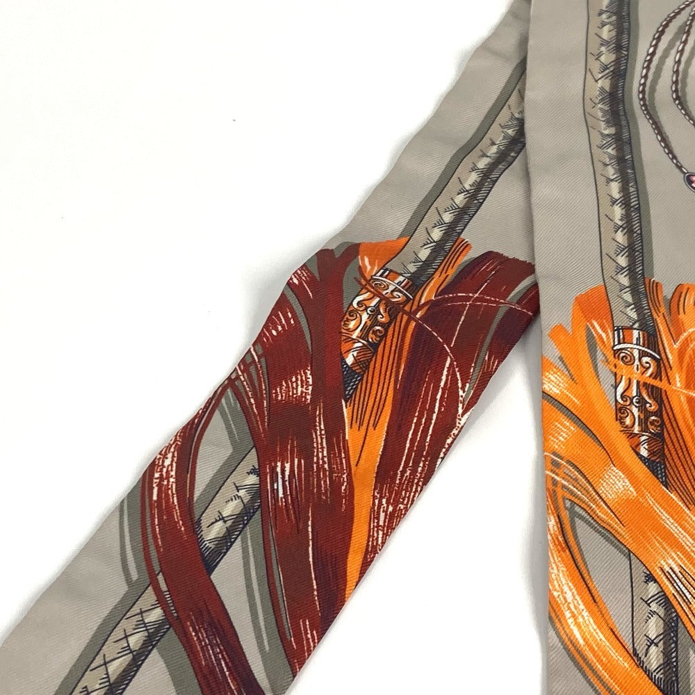 HERMES ツイリー ツィリー Twilly バンドースカーフ スカーフ シルク レディース グレー - brandshop-reference
