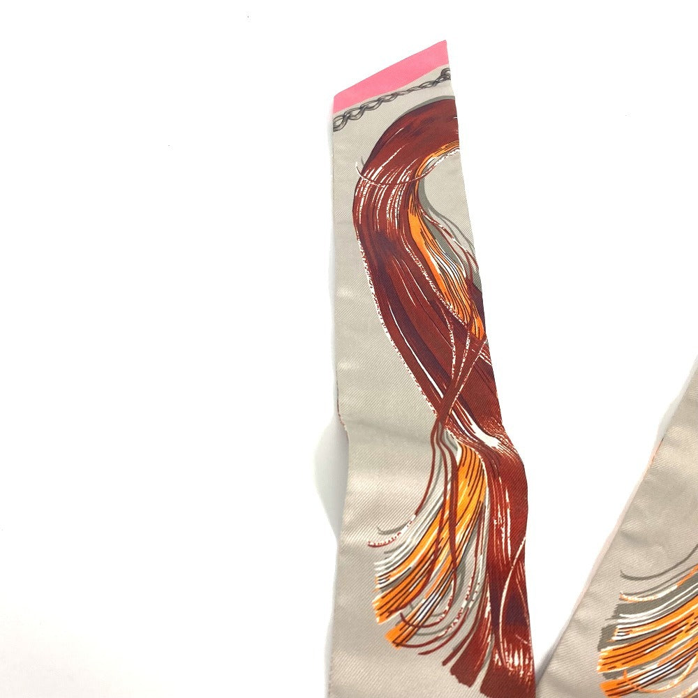 HERMES ツイリー ツィリー Twilly バンドースカーフ スカーフ シルク レディース グレー - brandshop-reference