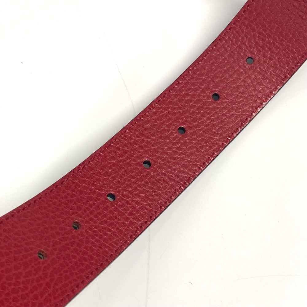 GUCCI 450000 ダブルGロゴ バックル アクセサリー ベルト レザー ユニセックス レッド - brandshop-reference