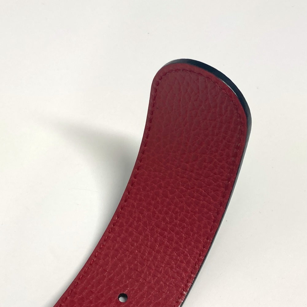 GUCCI 450000 ダブルGロゴ バックル アクセサリー ベルト レザー ユニセックス レッド - brandshop-reference