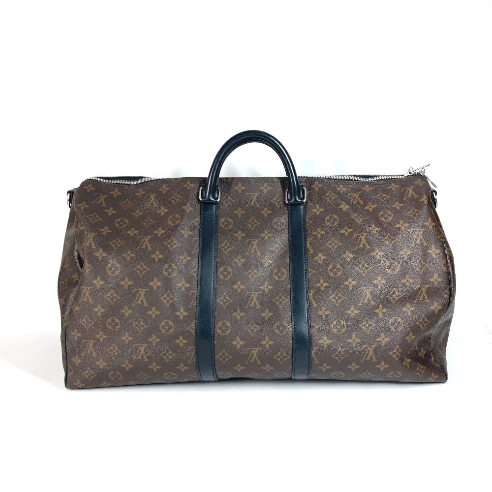 LOUIS VUITTON M56714 モノグラムマカサー キーポルバンドリエール55 カバン 旅行バッグ トラベルバッグ 2WAYバッグ ショルダーバッグ ボストンバッグ モノグラムマカサーキャンバス ユニセックス ブラウン - brandshop-reference