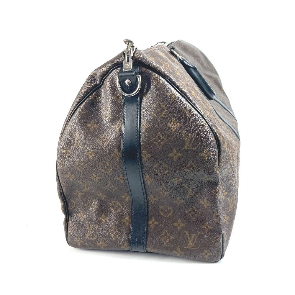 LOUIS VUITTON M56714 モノグラムマカサー キーポルバンドリエール55 カバン 旅行バッグ トラベルバッグ 2WAYバッグ ショルダーバッグ ボストンバッグ モノグラムマカサーキャンバス ユニセックス ブラウン - brandshop-reference