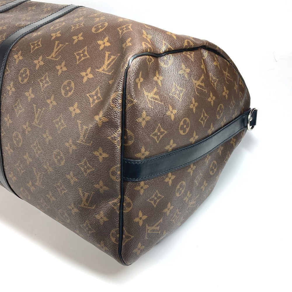 LOUIS VUITTON M56714 モノグラムマカサー キーポルバンドリエール55 カバン 旅行バッグ トラベルバッグ 2WAYバッグ ショルダーバッグ ボストンバッグ モノグラムマカサーキャンバス ユニセックス ブラウン - brandshop-reference