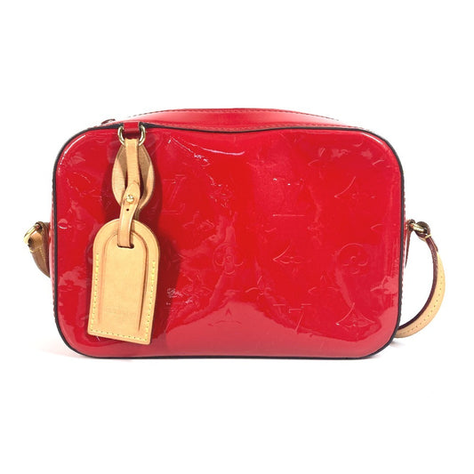 LOUIS VUITTON M90368 モノグラムヴェルニ サンタモニカ カバン 2WAYバッグ ハンドバッグ 斜め掛け ショルダーバッグ モノグラムヴェルニキャンバス レディース スリーズ レッド