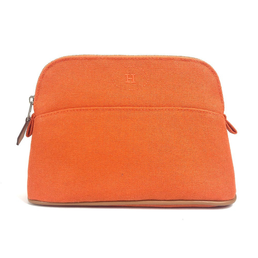 HERMES ポーチ 《ボリード》 ミニ メイクポーチ ポーチ 化粧ポーチ キャンバス レディース オランジュ・フー オレンジ - brandshop-reference
