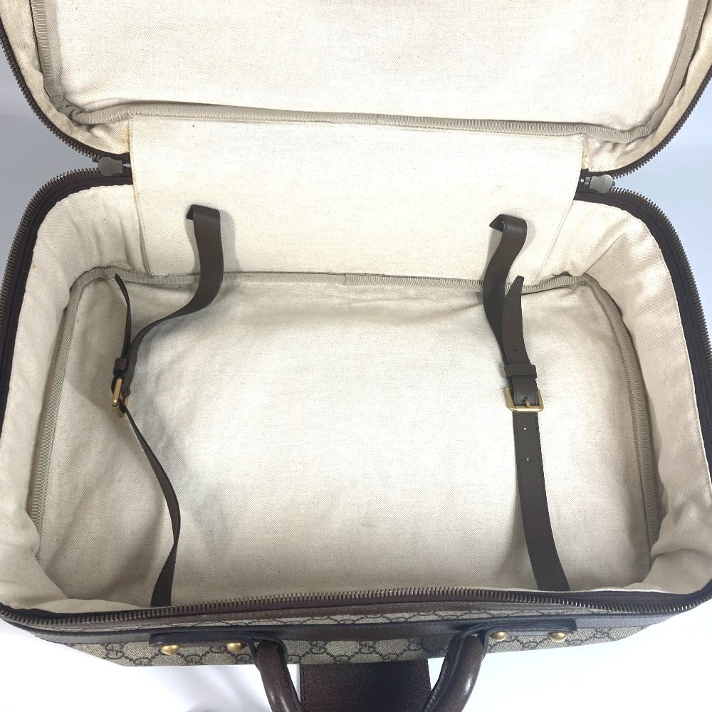 GUCCI 424501 GG Supreme Angry Cat Snake Patch Bag Travel Bag Travel Bag Trunk Duffle Bag GG Supreme Canvas Beige/Multicolore Used