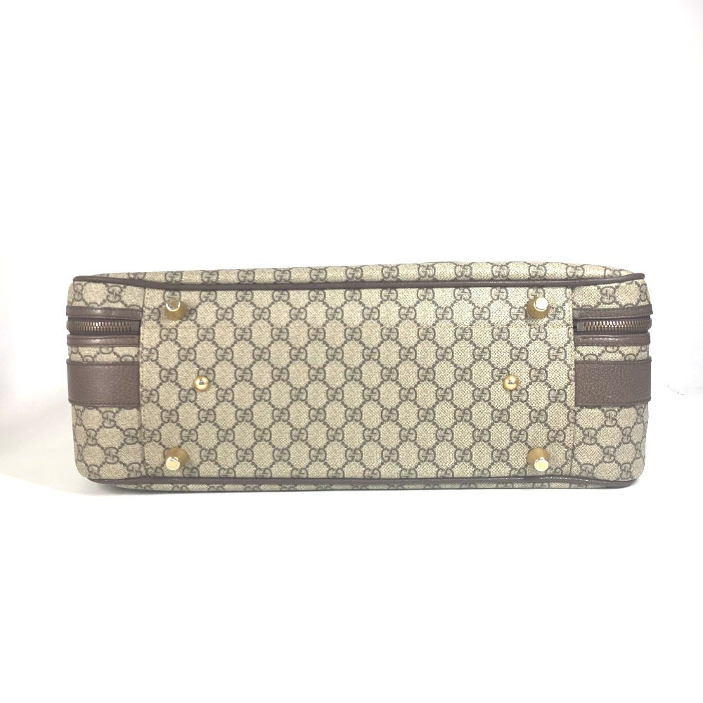 GUCCI 424501 GG Supreme Angry Cat Snake Patch Bag Travel Bag Travel Bag Trunk Duffle Bag GG Supreme Canvas Beige/Multicolore Used