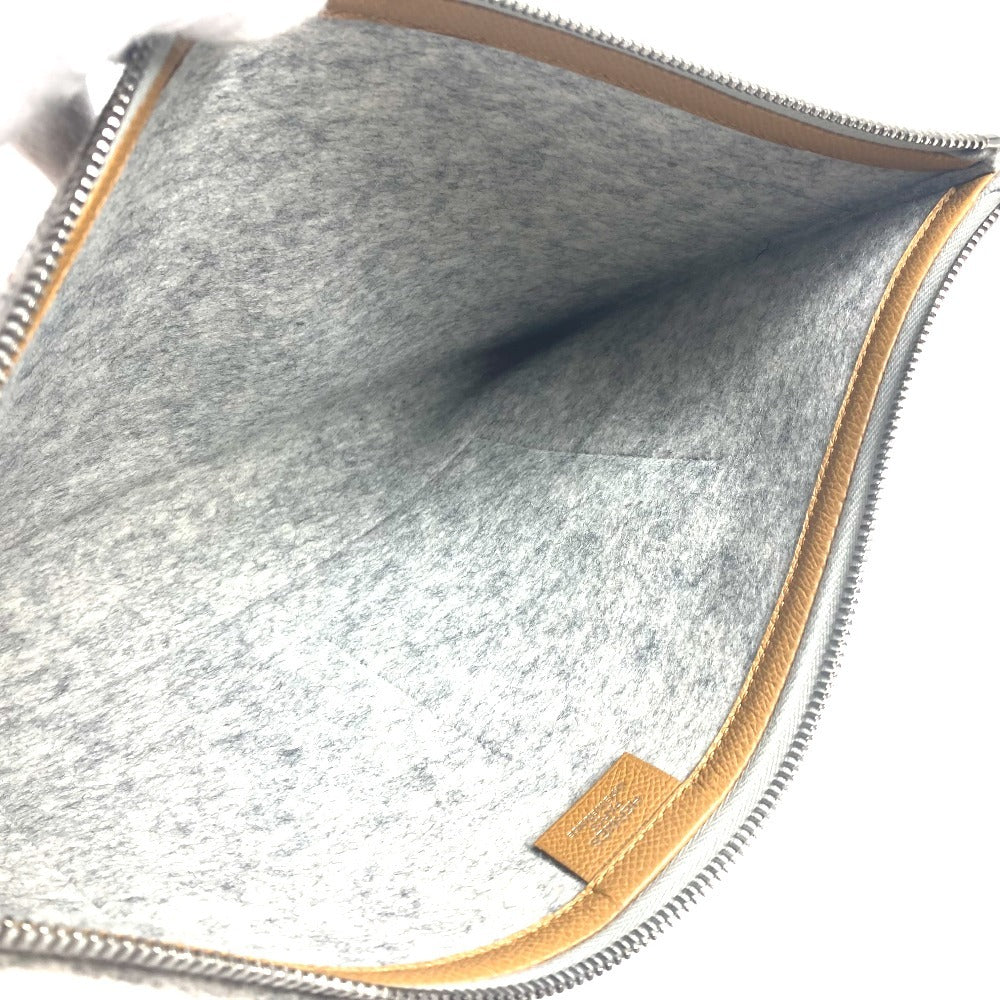 HERMES カバン トゥードゥー37 ポーチ セカンドバッグ クラッチバッグ フェルト ユニセックス グレー - brandshop-reference