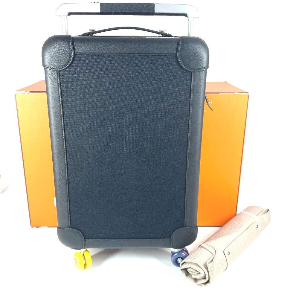 HERMES R.M.S Rolling Mobility Suitcase Cabin Bags Travel Bags 4 Wheel Trolley Cases Carry Bag Taurillon Clemence Black Used