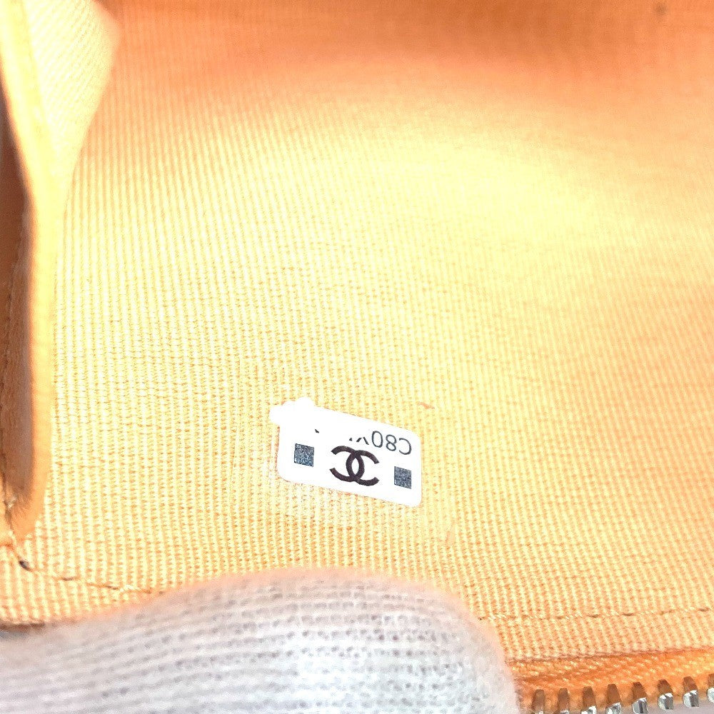 CHANEL AP3732 財布 小銭入れ カードケース CC ココマーク スター ロゴ フラグメントケース コインケース ラムスキン レディース オレンジ - brandshop-reference