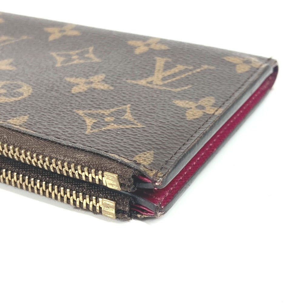 LOUIS VUITTON M61269 モノグラム ポルトフォイユ・アデル ロングウォレット 長財布 モノグラムキャンバス レディース フューシャ ピンク - brandshop-reference