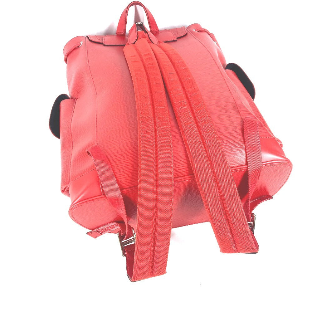 LOUIS VUITTON M53414 Supreme SUPREME collaboration Epi Christopher PM 17AW Backpack Bag Backpack Epi Leather Red/White Used