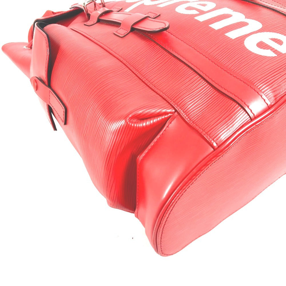 LOUIS VUITTON M53414 Supreme SUPREME collaboration Epi Christopher PM 17AW Backpack Bag Backpack Epi Leather Red/White Used