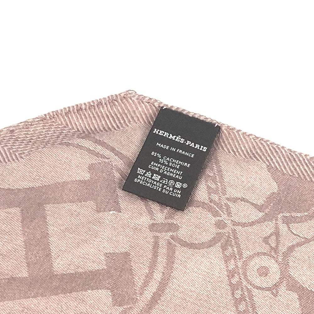 HERMES ロザンジュ 《ニュー・リブリス》 ひし形 スカーフ カシミヤ レディース パープルピンク系 - brandshop-reference
