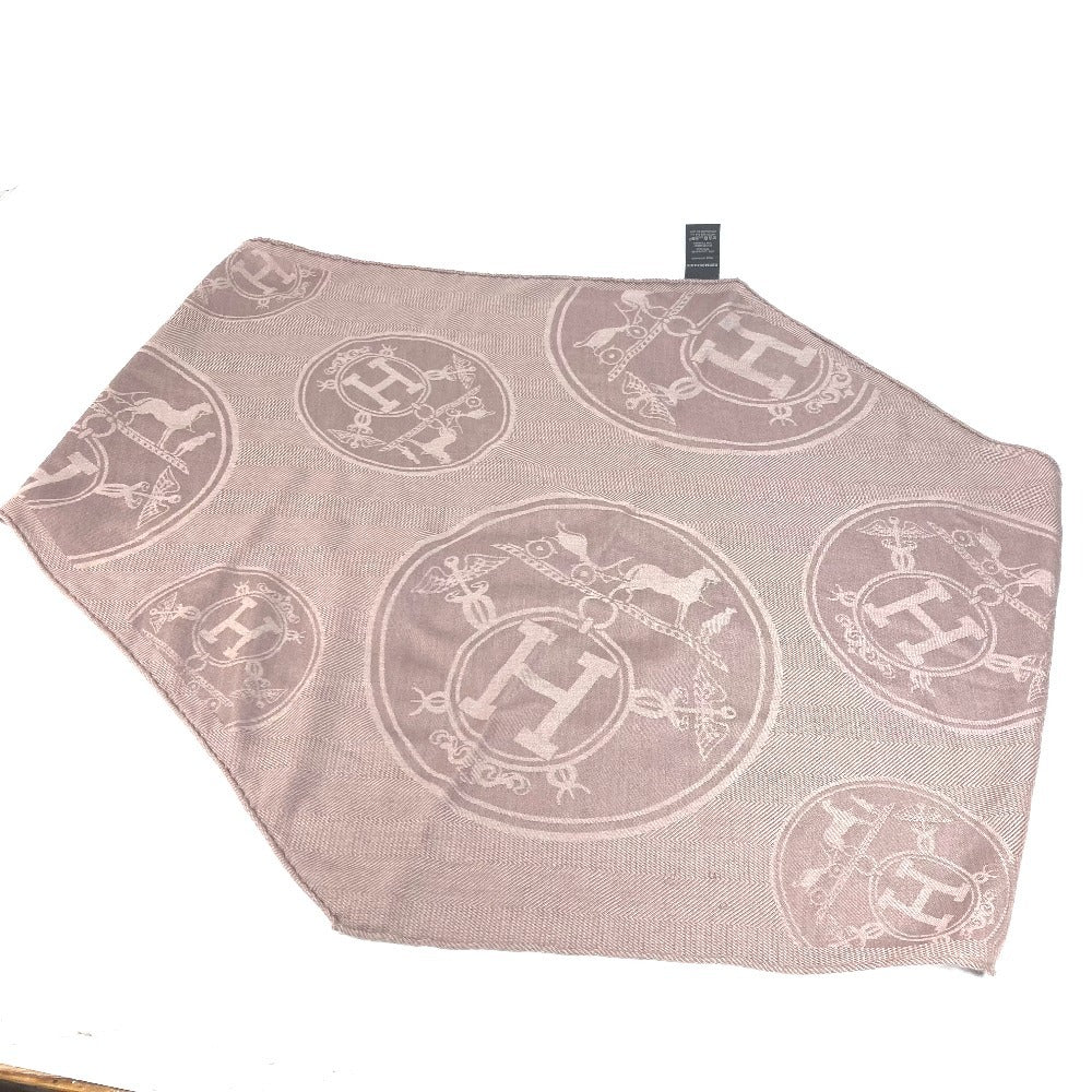 HERMES ロザンジュ 《ニュー・リブリス》 ひし形 スカーフ カシミヤ レディース パープルピンク系 - brandshop-reference