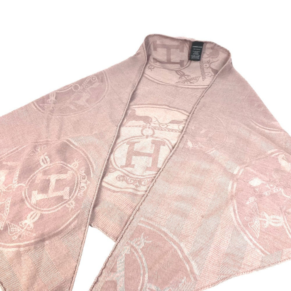 HERMES ロザンジュ 《ニュー・リブリス》 ひし形 スカーフ カシミヤ レディース パープルピンク系 - brandshop-reference