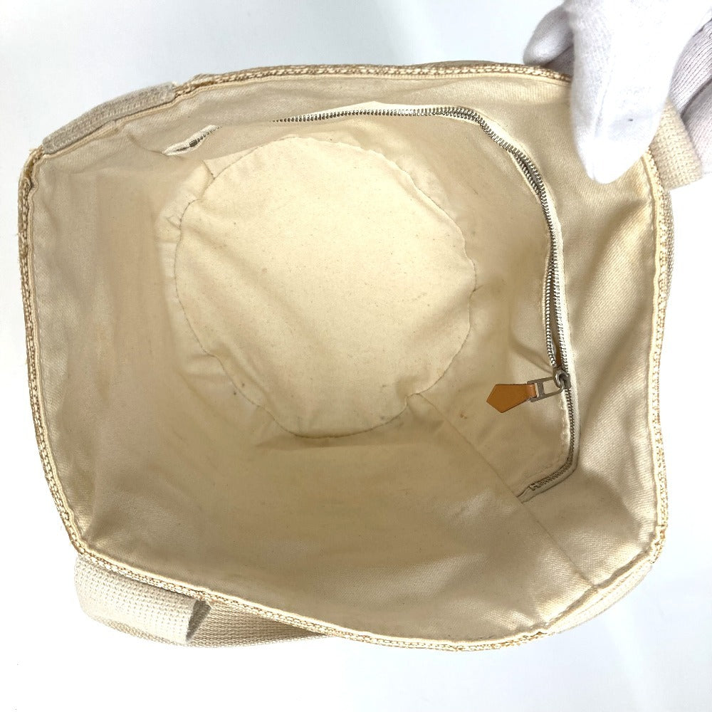 HERMES Saxo PM Saxo PM 백 토트 백 핸드백 캔버스 여성 베이지