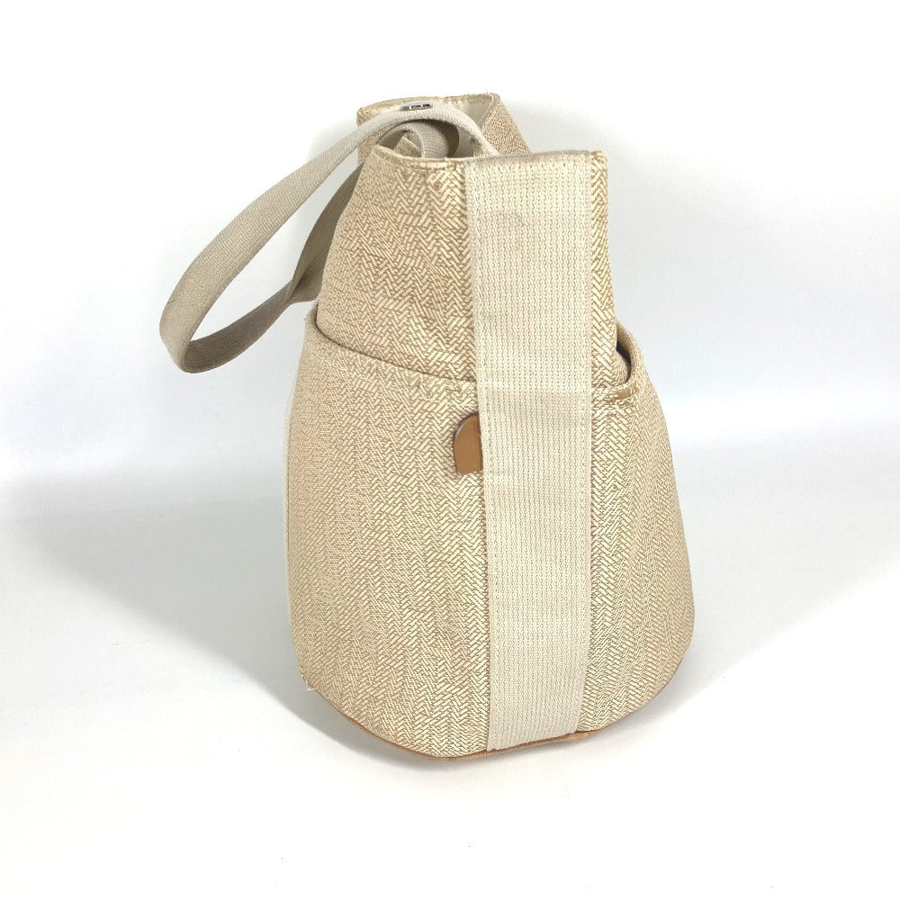 HERMES Saxo PM Saxo PM 백 토트 백 핸드백 캔버스 여성 베이지