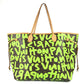 LOUIS VUITTON M93703 Monogram Graffiti Neverfull GM Neverfull GM Shoulder Bag Bag Shoulder Tote Bag Monogram Graffiti Canvas Women's Veil Green