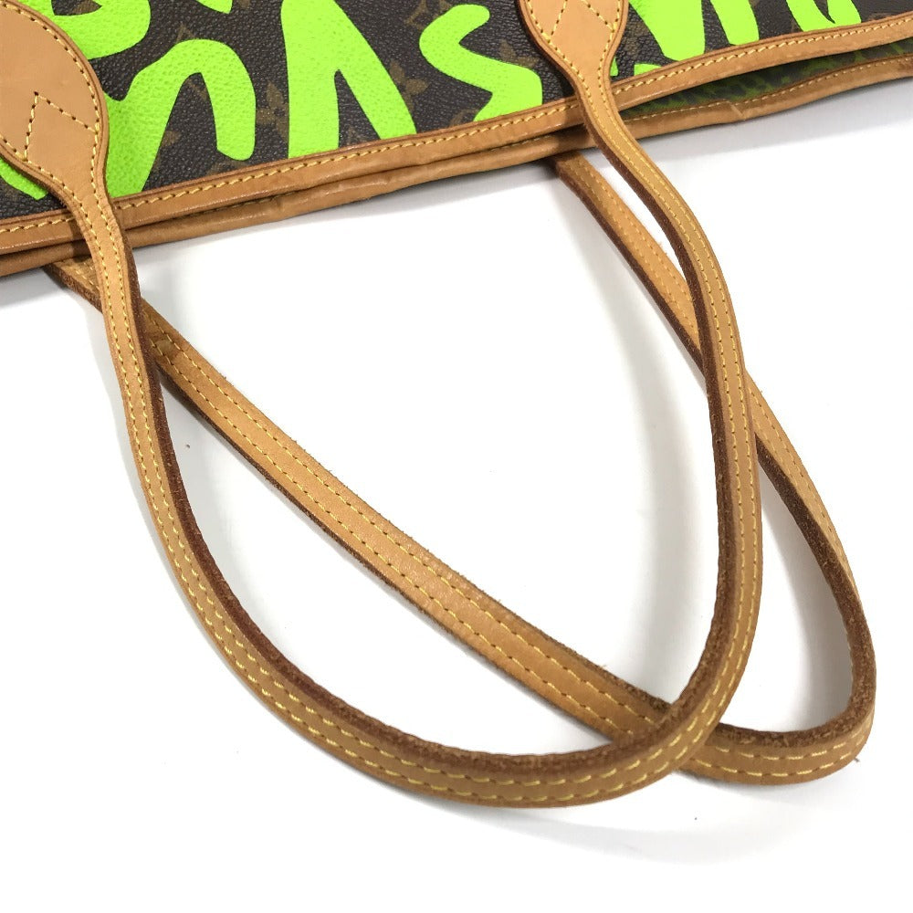 LOUIS VUITTON M93703 Monogram Graffiti Neverfull GM Neverfull GM Shoulder Bag Bag Shoulder Tote Bag Monogram Graffiti Canvas Women's Veil Green