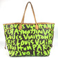 LOUIS VUITTON M93703 Monogram Graffiti Neverfull GM Neverfull GM Shoulder Bag Bag Shoulder Tote Bag Monogram Graffiti Canvas Women's Veil Green