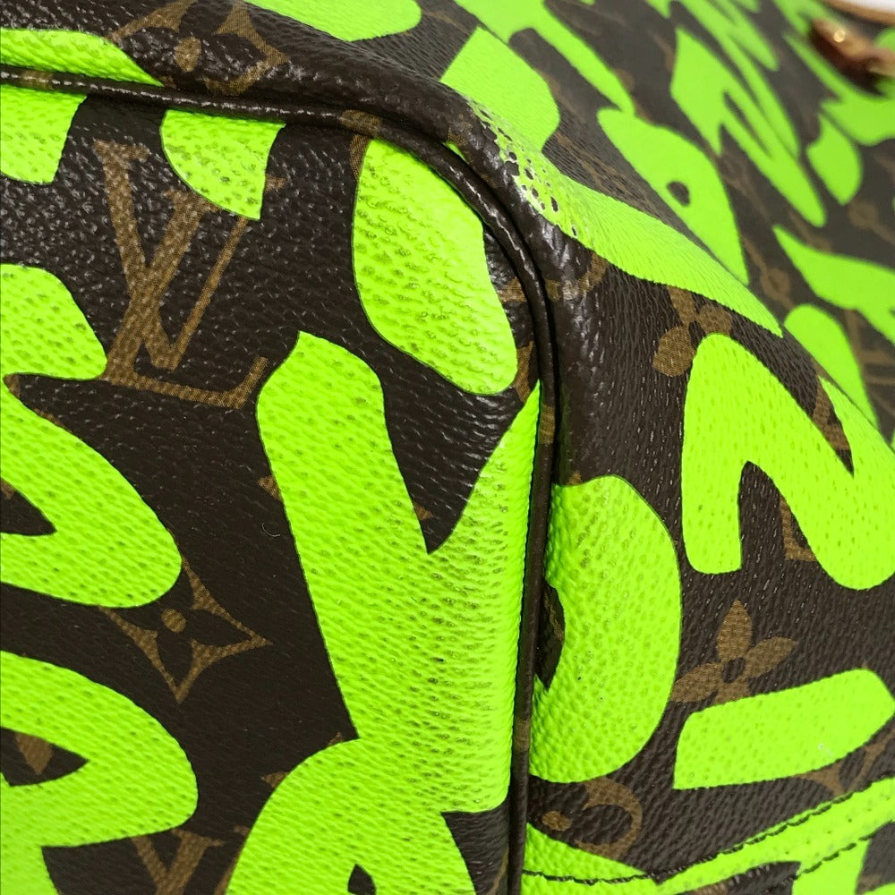 LOUIS VUITTON M93703 Monogram Graffiti Neverfull GM Neverfull GM Shoulder Bag Bag Shoulder Tote Bag Monogram Graffiti Canvas Women's Veil Green