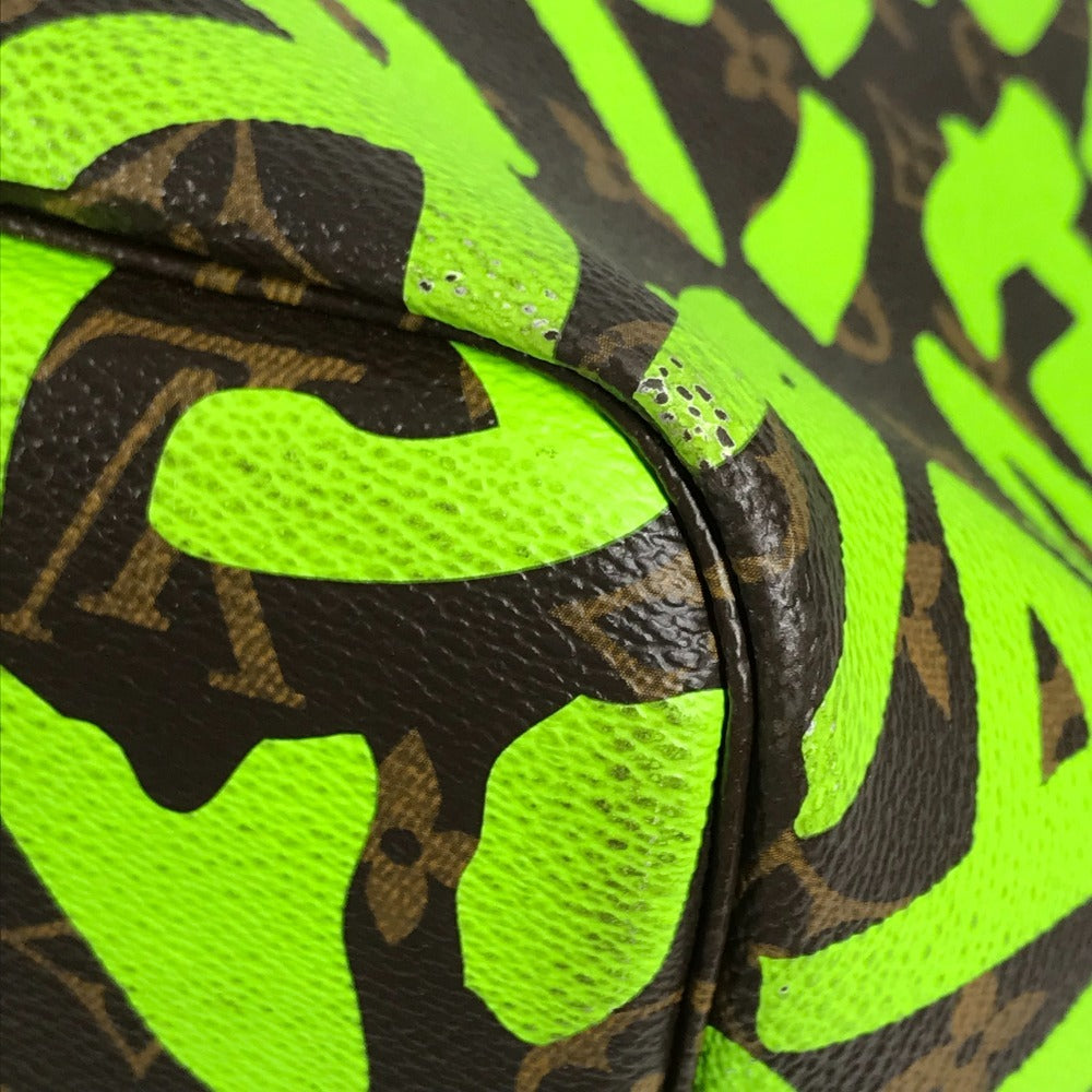 LOUIS VUITTON M93703 Monogram Graffiti Neverfull GM Neverfull GM Shoulder Bag Bag Shoulder Tote Bag Monogram Graffiti Canvas Women's Veil Green
