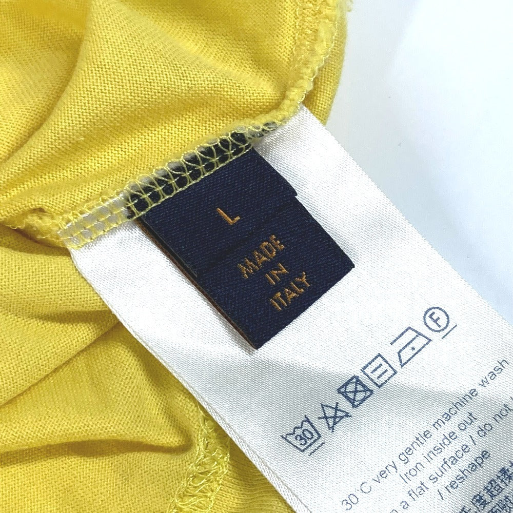 LOUIS VUITTON LOGO LV Circle Apparel mendahului T-Shirt RM191Q T-Shirt Lengan Pendek Kuning Lelaki Kuning