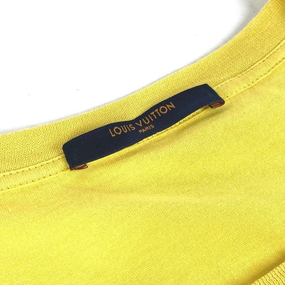 LOUIS VUITTON LOGO LV Circle Apparel mendahului T-Shirt RM191Q T-Shirt Lengan Pendek Kuning Lelaki Kuning