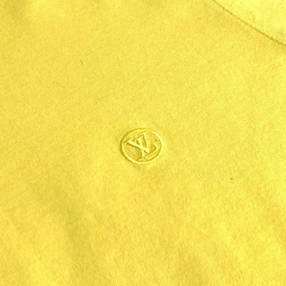 LOUIS VUITTON LOGO LV Circle Apparel mendahului T-Shirt RM191Q T-Shirt Lengan Pendek Kuning Lelaki Kuning