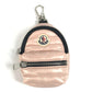 MONCLER 6F00001 Backpack Rucksack Logo Back Charm Accessory Keychain Nylon Unisex Pink