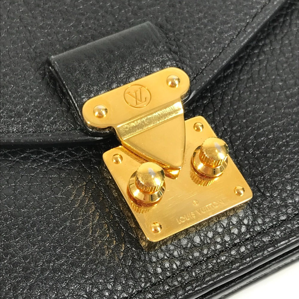 Louis Vuitton Long Wallet Bifold Flap Long Wallet Calf Leather Unisex Hitam