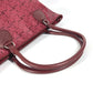CELINE Logo Saluki Bag Tote Bag Shoulder Bag PVC/Leather Ladies Red Series