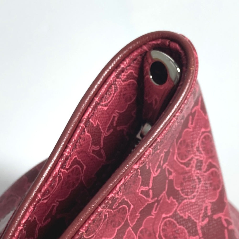 CELINE Logo Saluki Bag Tote Bag Shoulder Bag PVC/Leather Ladies Red Series