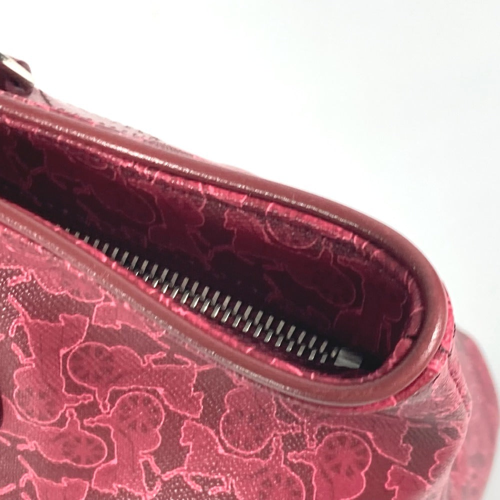 CELINE Logo Saluki Bag Tote Bag Shoulder Bag PVC/Leather Ladies Red Series