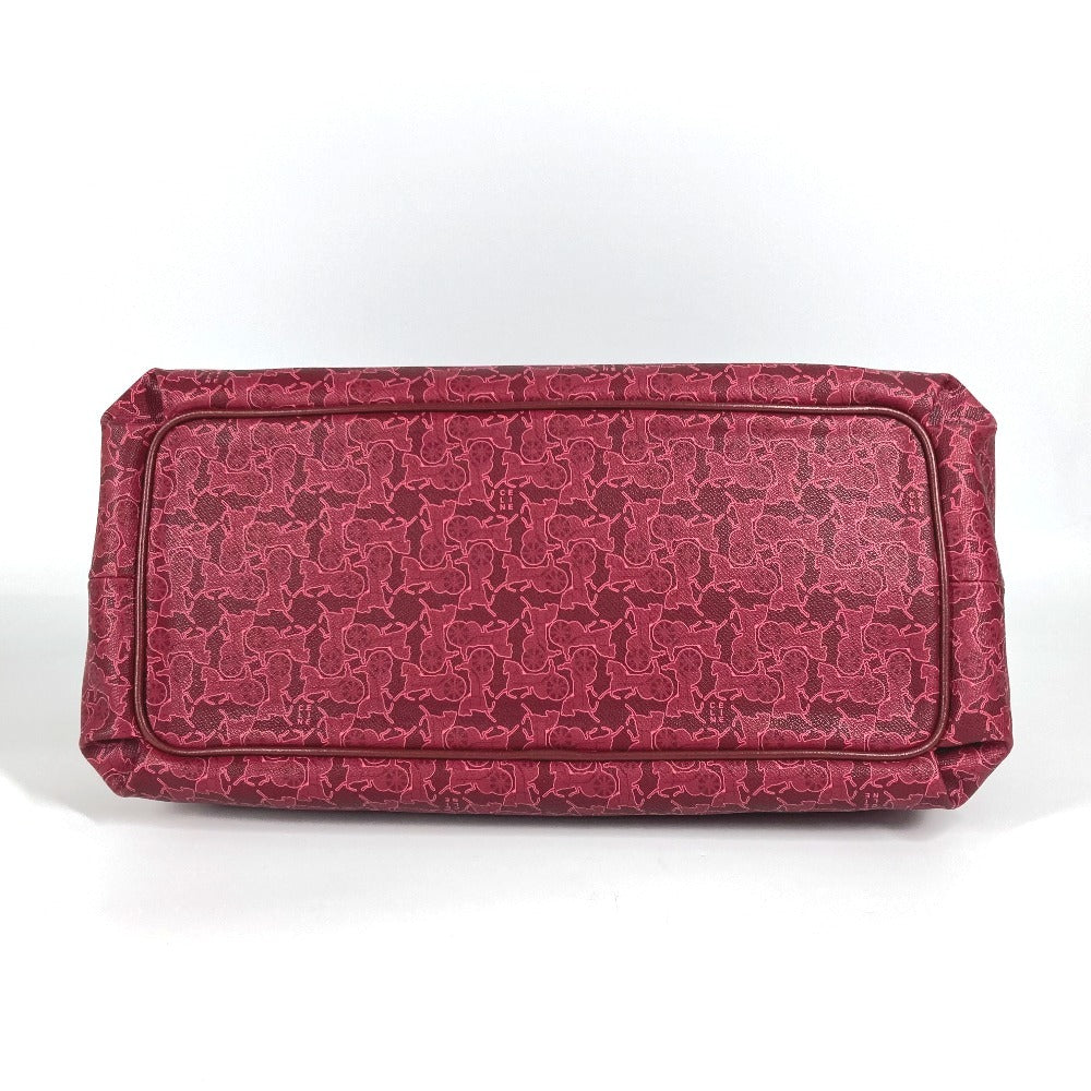 CELINE Logo Saluki Bag Tote Bag Shoulder Bag PVC/Leather Ladies Red Series