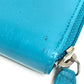 Chanel Camellia CC Coco Mark Round Zipper Long Wallet Leather Leather Women Blue