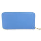 HERMES Azap Long Silk-in Long Wallet Round Zipper Long Wallet Epson Unisex Blue Paradise Blue
