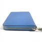 HERMES Azap Long Silk-in Long Wallet Round Zipper Long Wallet Epson Unisex Blue Paradise Blue