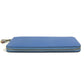 HERMES Azap Long Silk-in Long Wallet Round Zipper Long Wallet Epson Unisex Blue Paradise Blue
