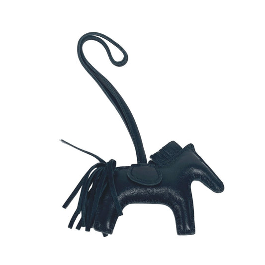 HERMES Horse Horse Rodeo PM Trap Bag Accessories All Black So Black Bag Charm Anyo Milo Unisex Black