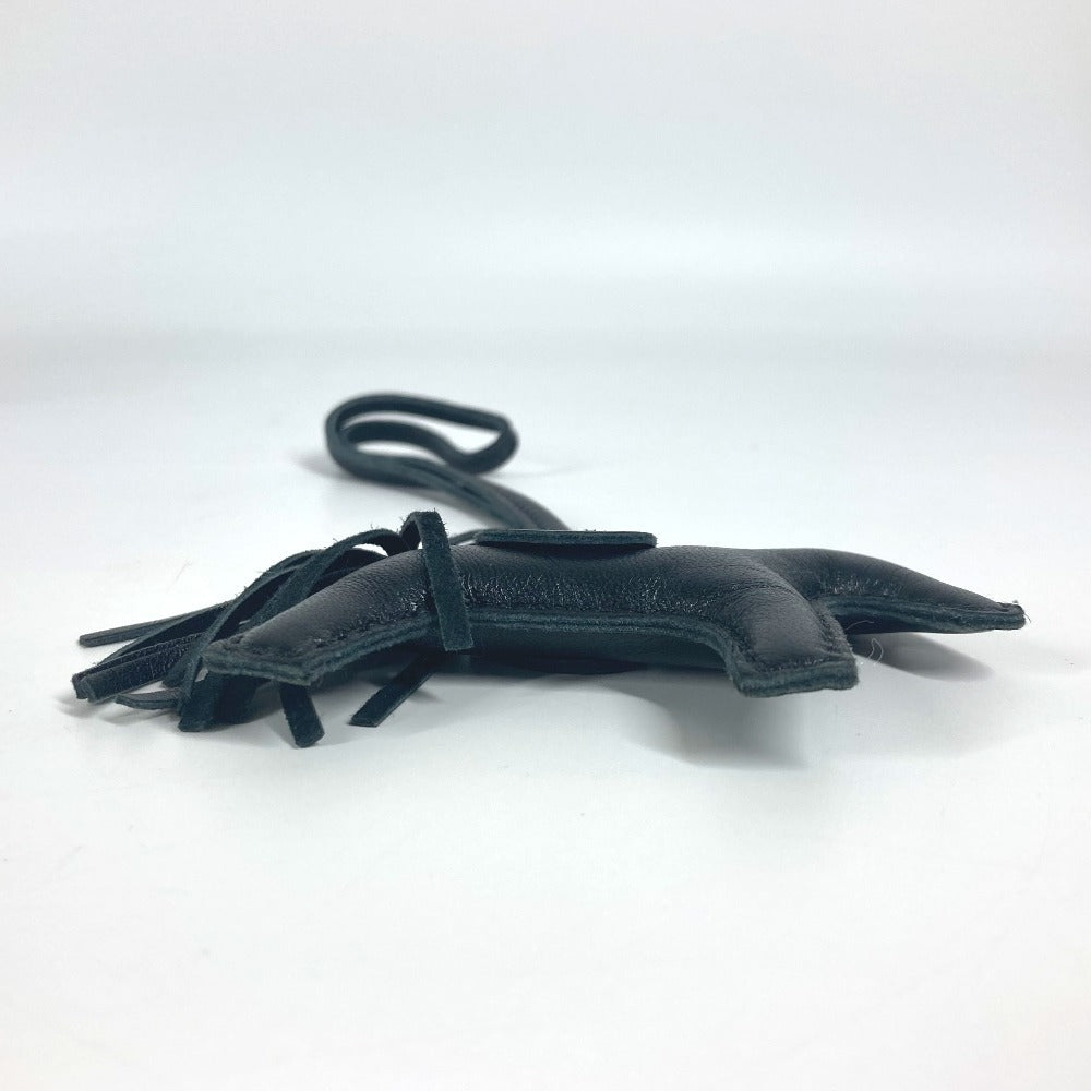 HERMES 馬 ホース ロデオ PM トラップ バッグアクセサリー オールブラック ソーブラック バッグチャーム アニョーミロ ユニセックス ブラック