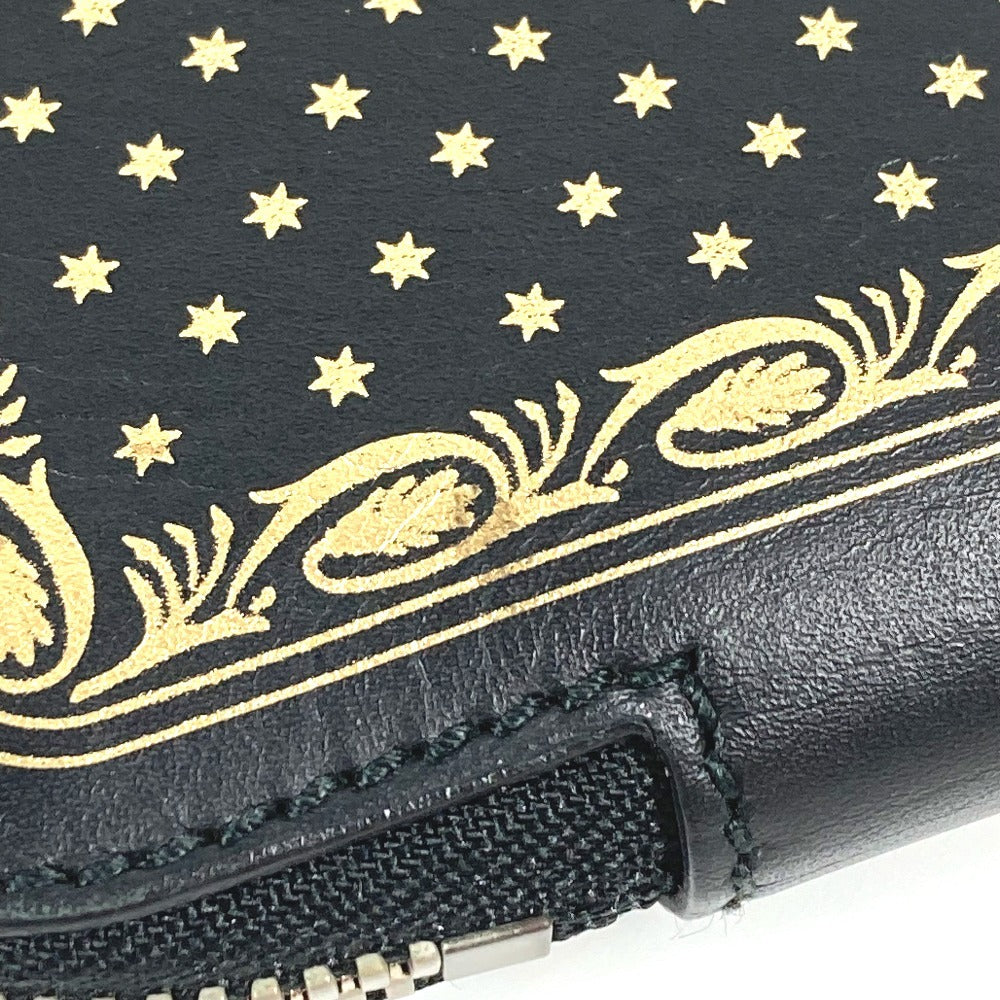 GUCCI 523441 Sega collaboration GUCCY logo with handle bag pouch second bag clutch bag leather unisex black