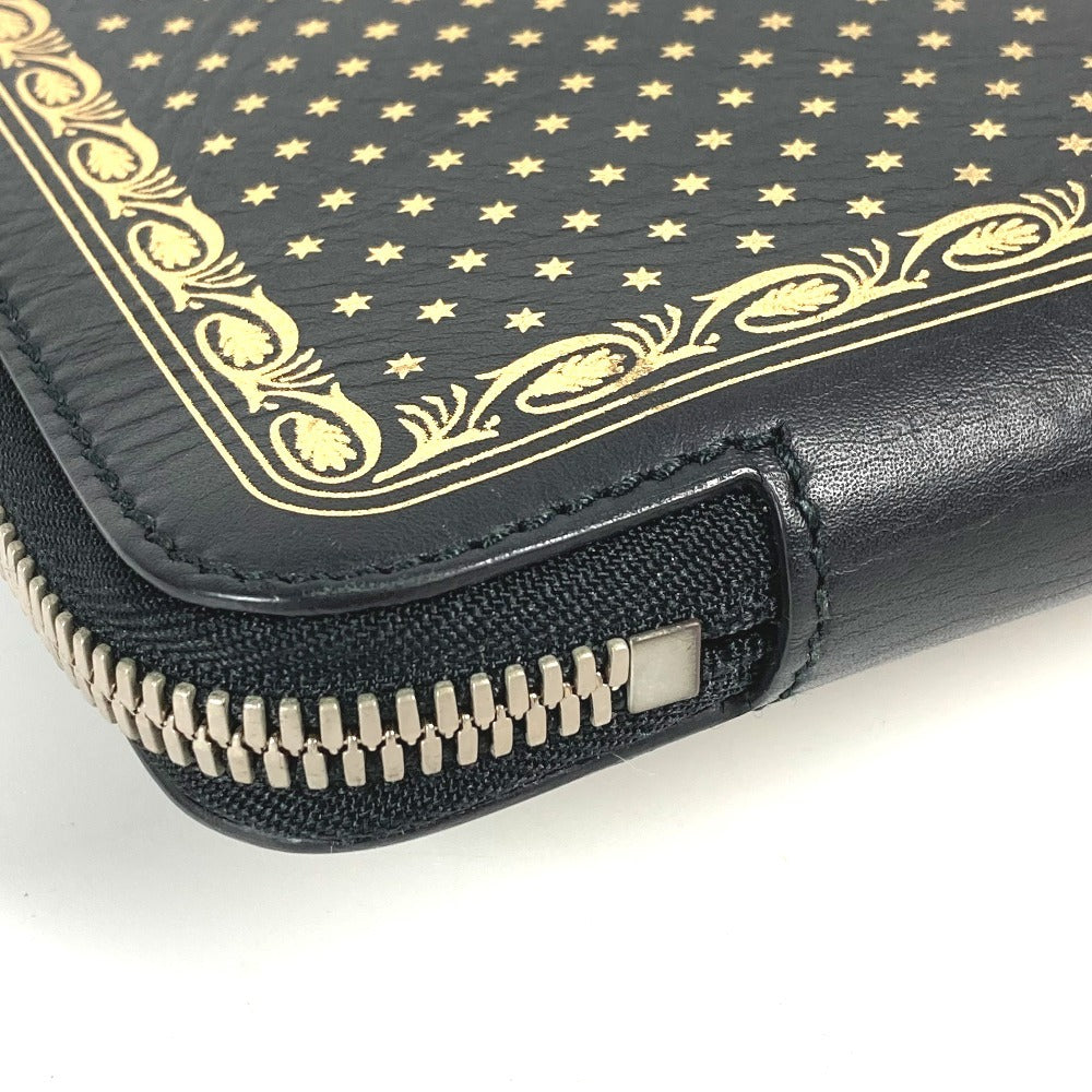 GUCCI 523441 Sega collaboration GUCCY logo with handle bag pouch second bag clutch bag leather unisex black