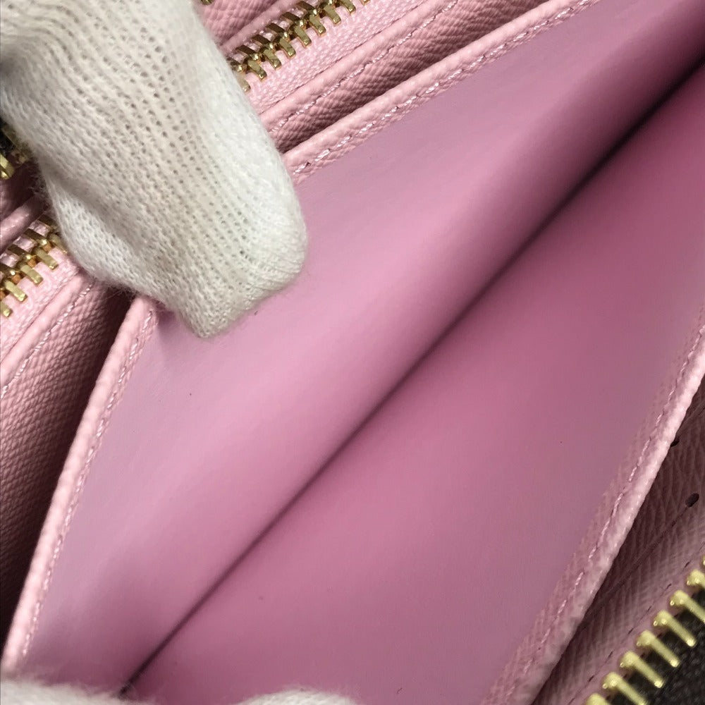 Louis Vuitton M13433 Takashi Murakami Monogram Lv × Tm Zippy Wallet Long Wallet Cherry Blossom Long Monogram Canvas Women's Brown