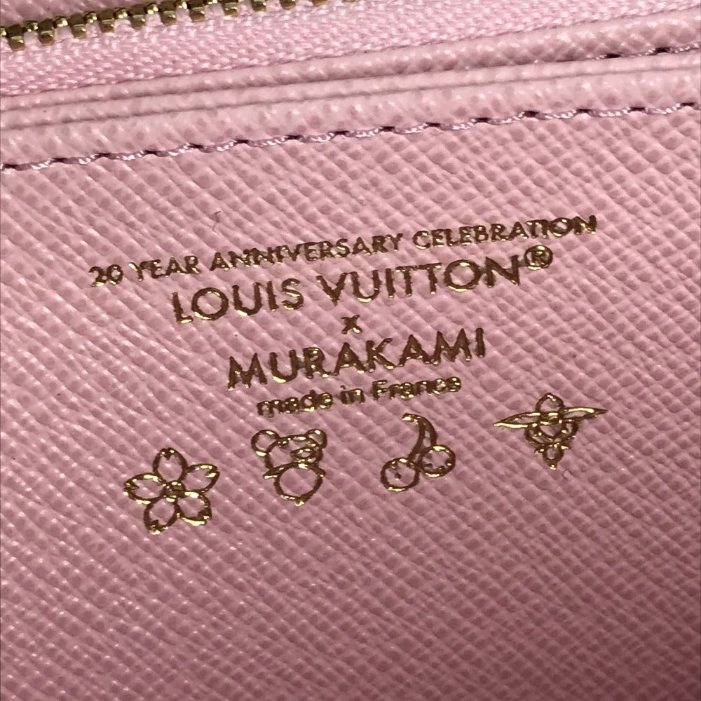 Louis Vuitton M13433 Takashi Murakami Monogram Lv × Tm Zippy Wallet Long Wallet Cherry Blossom Long Monogram Canvas Women's Brown