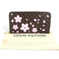 Louis Vuitton M13433 Takashi Murakami Monogram Lv × Tm Zippy Wallet Long Wallet Cherry Blossom Long Monogram Canvas Women's Brown